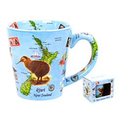 Kiwi Map Latte Mug - MUG107