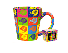 Pop Art Kiwis Latte Mug - MUG130