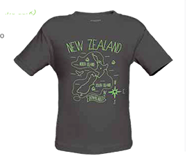 NZ Map GLOW In The Dark - ACTS82