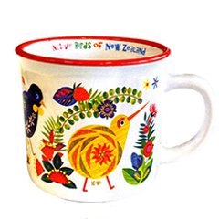 Retro Birds NZ Camping Mug - 10606