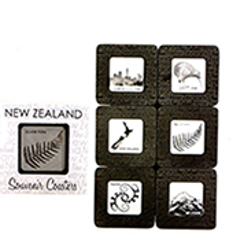 Laser Etched NZ Icons Coasters - 80442