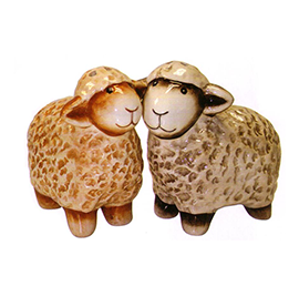 Sheep salt 2024 and pepper shakers